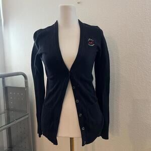 y2k Navy blue Hollister Co. button up cardigan